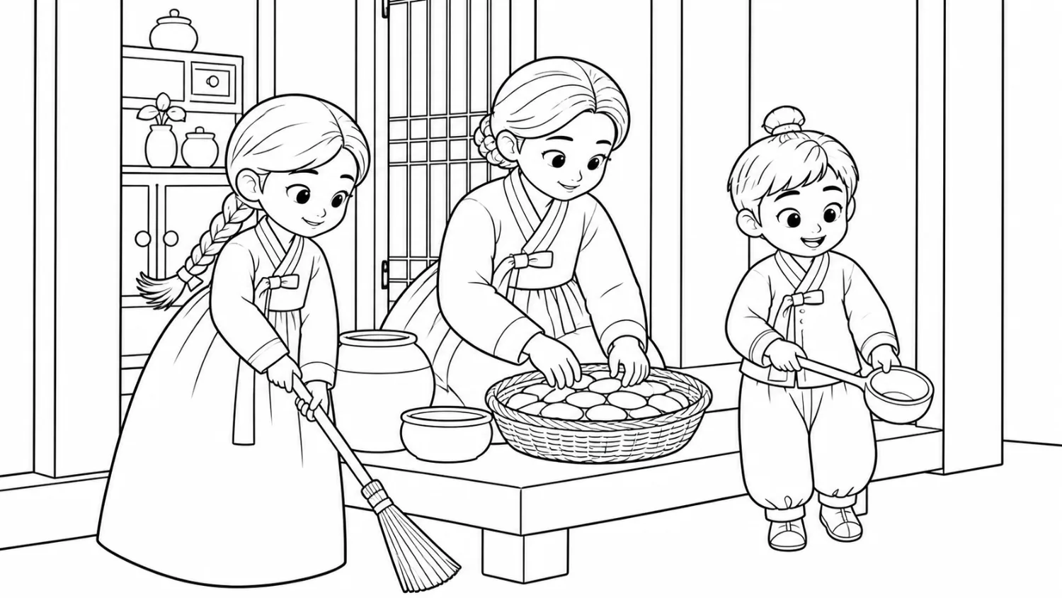 01 раскраска рисові коржики