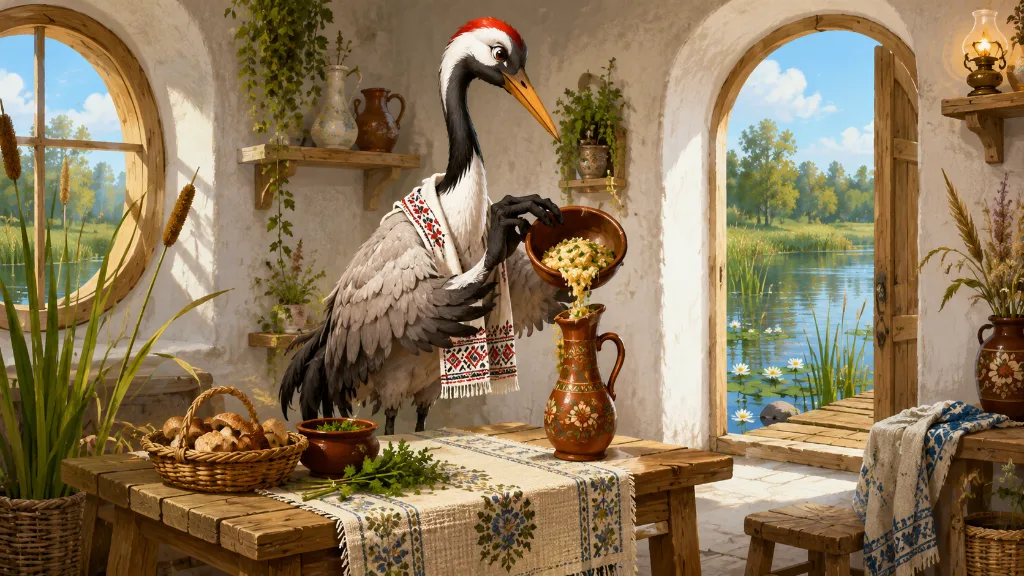 Лисиця та Журавель