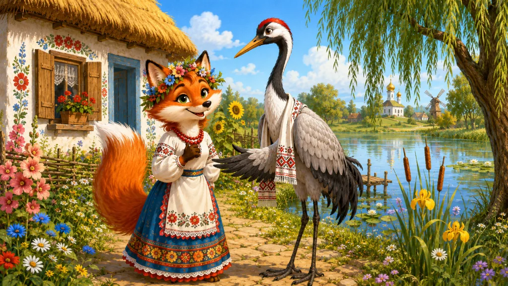 Лисиця та Журавель
